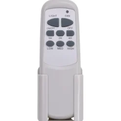 vidaXL Electrodomésticos-Ventilador de techo adornado con lámpara 128 cm marrón