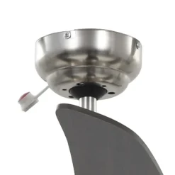 vidaXL Electrodomésticos-Ventilador de techo adornado con lámpara 128 cm marrón