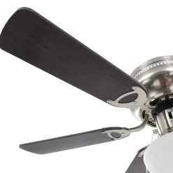 vidaXL Electrodomésticos-Ventilador de techo adornado con lámpara 82 cm marrón oscuro
