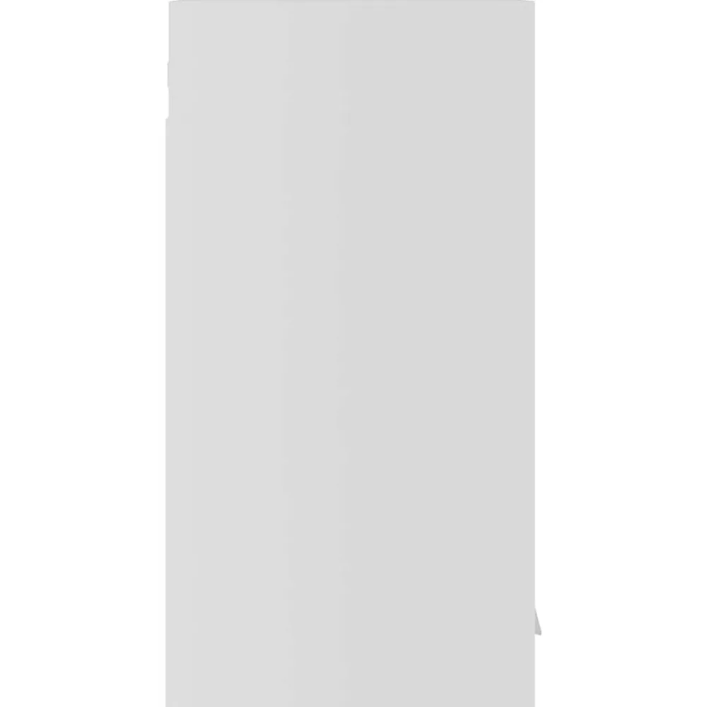 vidaXL Armarios Y Almacenamiento-Vitrina colgante de madera de ingeniería "Lyon" blanca 60x31x60 cm