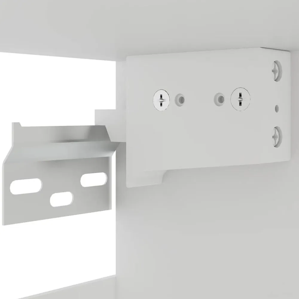 vidaXL Vitrina colgante "Lyon" de, gris hormigón, 60x31x60 cm, madera de ingeniería Gris hormigón Online