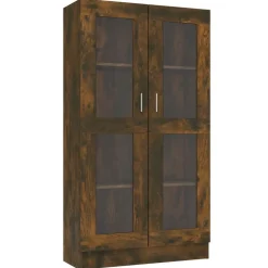 vidaXL Estanterías-Vitrina madera contrachapada 82,5x30,5x150 cm