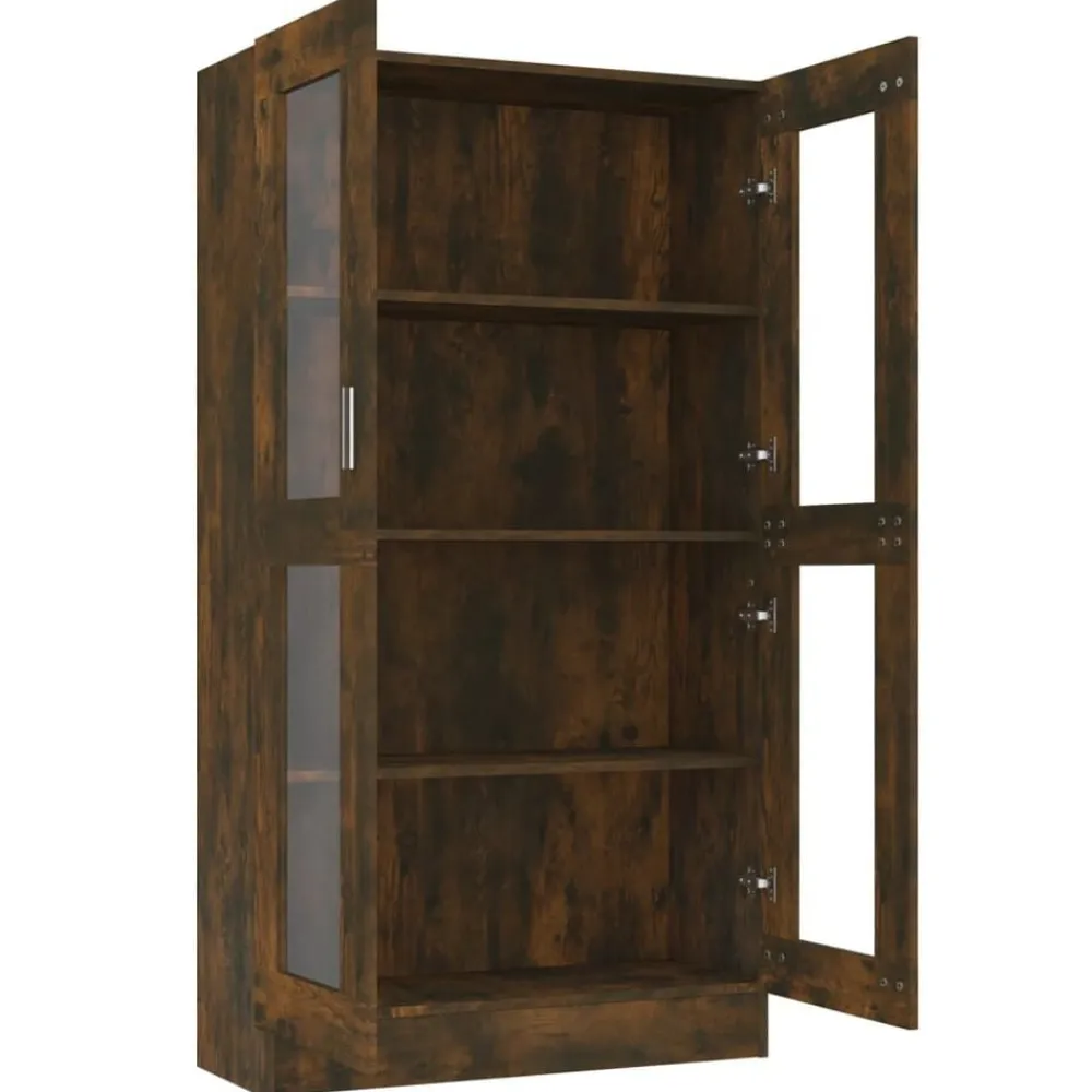 vidaXL Estanterías-Vitrina madera contrachapada 82,5x30,5x150 cm