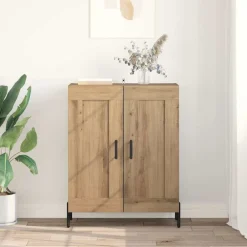 vidaXL Armarios Y Almacenamiento-Vitrina Roble artesanal 69,5 x 34 x 90 cm