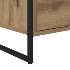 vidaXL Vitrina Roble Artesanal 79 x 36 x 75.5 cm Madera contrachapada Roble artisan Discount