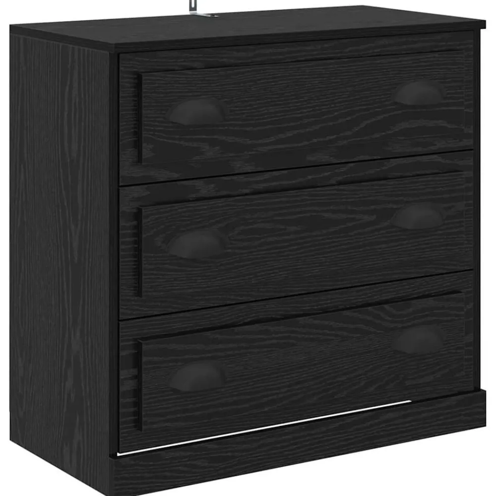 vidaXL Armarios Y Almacenamiento-Vitrina 70 x 35,5 x 67,5 cm Madera contrachapada