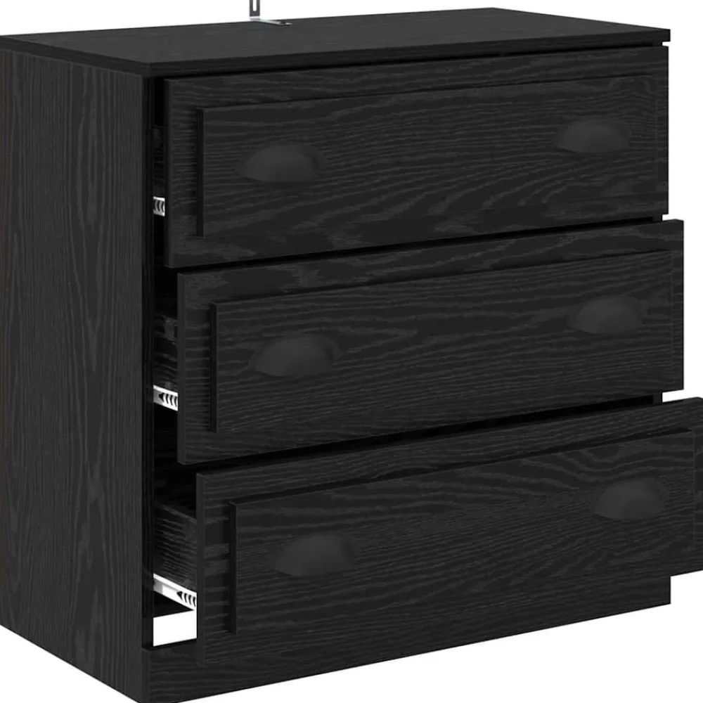 vidaXL Armarios Y Almacenamiento-Vitrina 70 x 35,5 x 67,5 cm Madera contrachapada