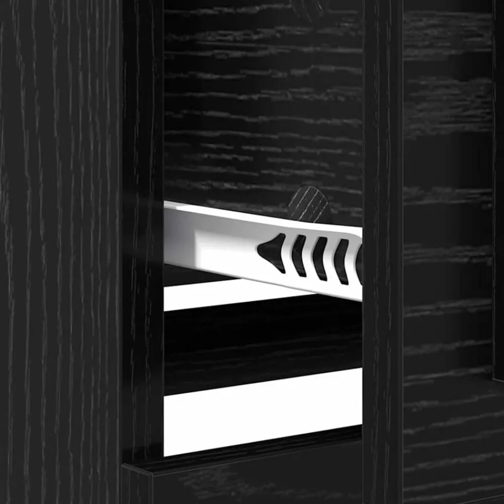 vidaXL Armarios Y Almacenamiento-Vitrina 70 x 35,5 x 67,5 cm Madera contrachapada