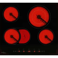 vidaXL Vitrocerámica con 4 quemadores control táctil 6600 W Hot