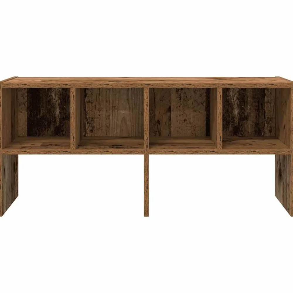 vidaXL Productos Del Hogar-Zapatero apilable madera vieja 89,5x30x40 cm