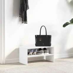 vidaXL Zapatero apilable 60x30x30,5 cm Blanco Outlet