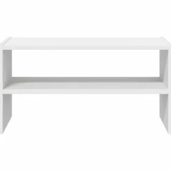 vidaXL Zapatero apilable 60x30x30,5 cm Blanco Outlet
