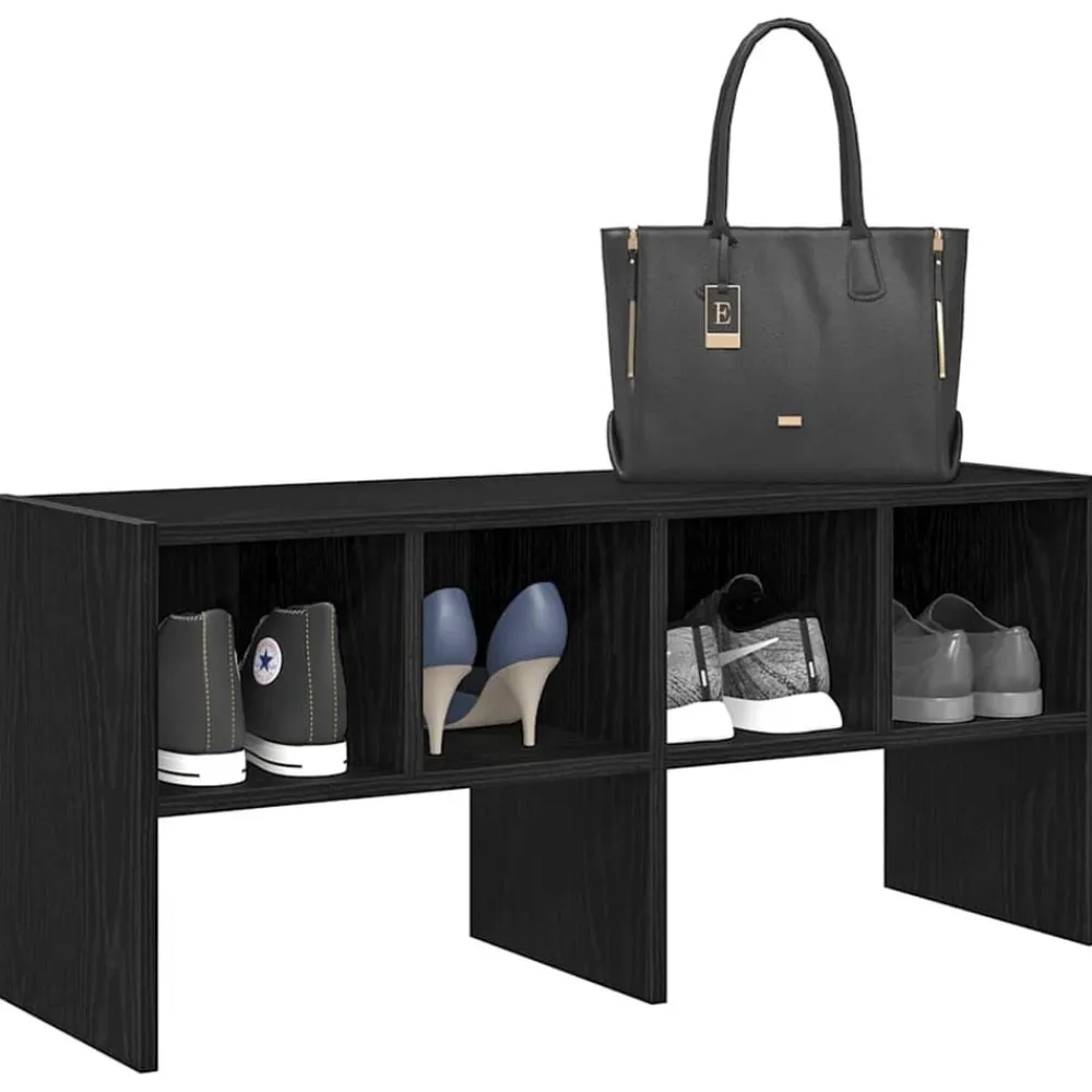 vidaXL Productos Del Hogar-Zapatero apilable roble 89,5x30x40 cm