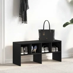 vidaXL Productos Del Hogar-Zapatero apilable roble 89,5x30x40 cm