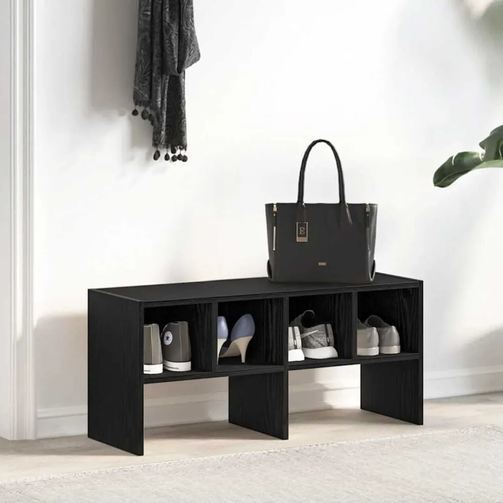 vidaXL Productos Del Hogar-Zapatero apilable roble 89,5x30x40 cm