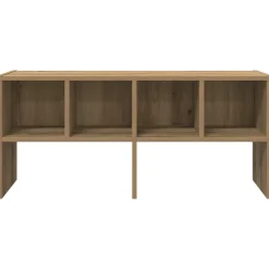 vidaXL Productos Del Hogar-Zapatero apilable roble artesanal 89,5x30x40 cm