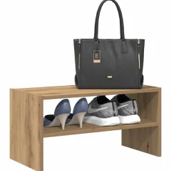 vidaXL Productos Del Hogar-Zapatero apilable roble artesanal 60x30x30,5 cm