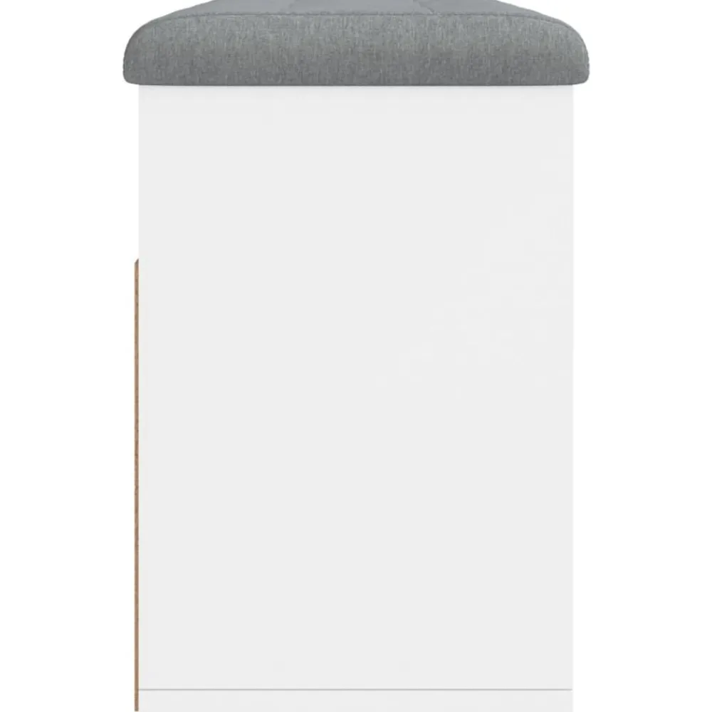 vidaXL Zapatero 82x32x45,5 cm madera de ingeniería Blanco Clearance