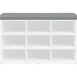 vidaXL Bancos-Zapatero 82x32x50 cm madera de ingeniería