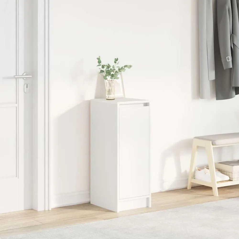 vidaXL Zapatero 29,5x34x76 cm madera de ingeniería Blanco Hot