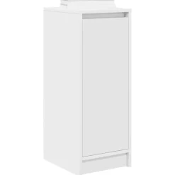 vidaXL Zapatero 29,5x34x76 cm madera de ingeniería Blanco Hot