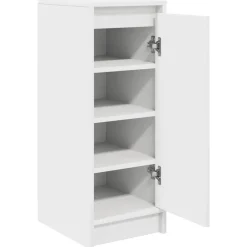 vidaXL Zapatero 29,5x34x76 cm madera de ingeniería Blanco Hot