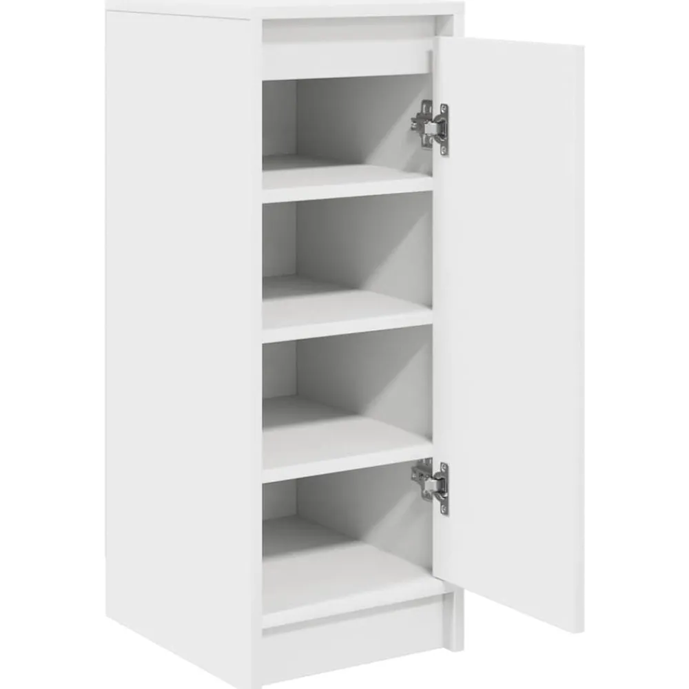 vidaXL Zapatero 29,5x34x76 cm madera de ingeniería Blanco Hot