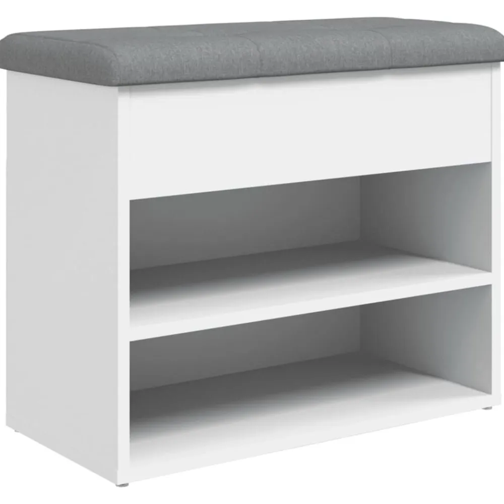 vidaXL Zapatero 62x32x50 cm madera de ingeniería Blanco Best