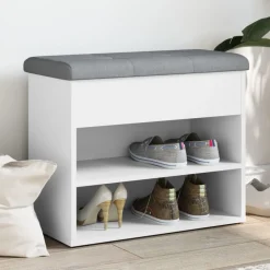 vidaXL Zapatero 62x32x50 cm madera de ingeniería Blanco Best