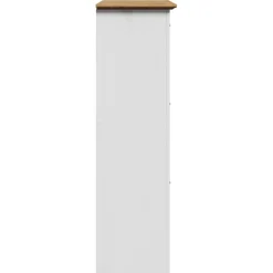 vidaXL Productos Del Hogar-Zapatero BODO blanco y marrón 80x35x118 cm