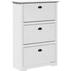 vidaXL Zapatero BODO 80x35x118 cm Blanco Discount