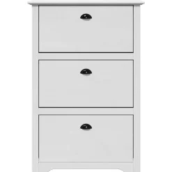 vidaXL Zapatero BODO 80x35x118 cm Blanco Discount
