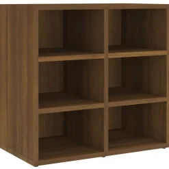 vidaXL Armarios Y Almacenamiento-Zapatero color marrón roble 52,5x30x50 cm
