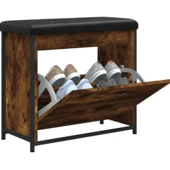 vidaXL Bancos-Zapatero con cajón abatible 62x32x56 cm