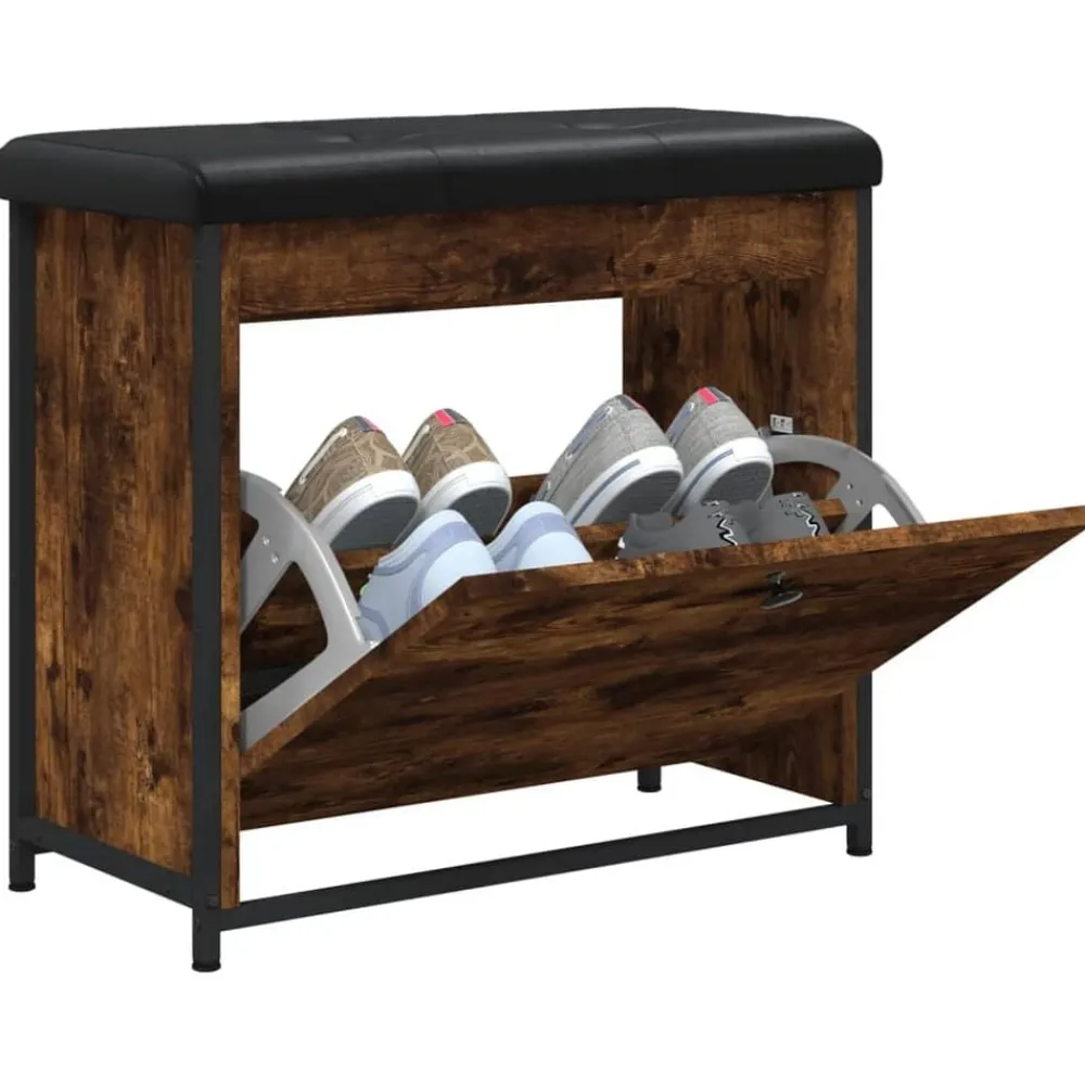 vidaXL Bancos-Zapatero con cajón abatible 62x32x56 cm