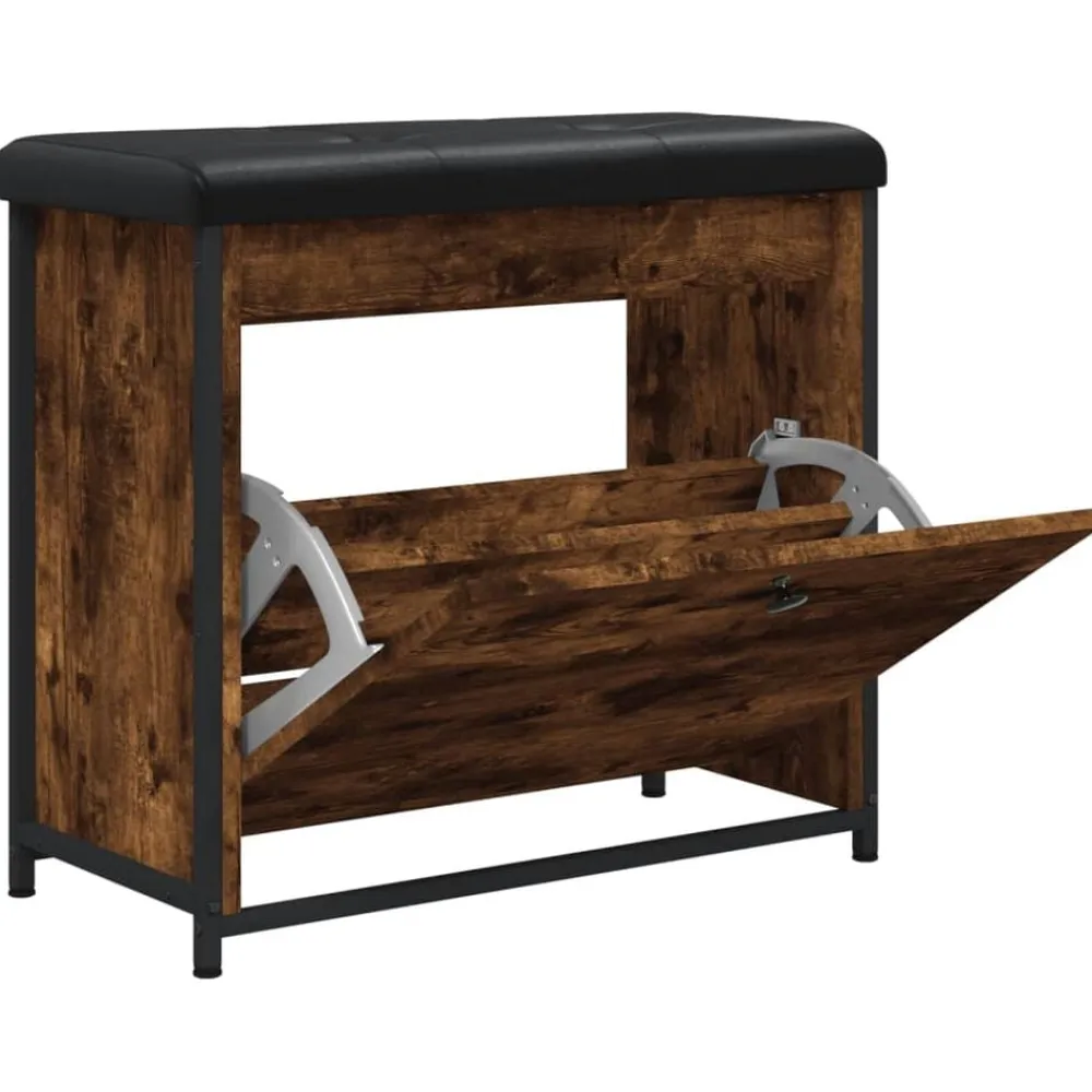 vidaXL Bancos-Zapatero con cajón abatible 62x32x56 cm