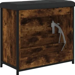 vidaXL Bancos-Zapatero con cajón abatible 62x32x56 cm