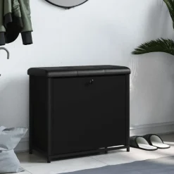 vidaXL Zapatero con cajón abatible 62x32x56 cm Negro Sale