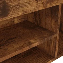 vidaXL Productos Del Hogar-Zapatero con cojín madera ingeniería