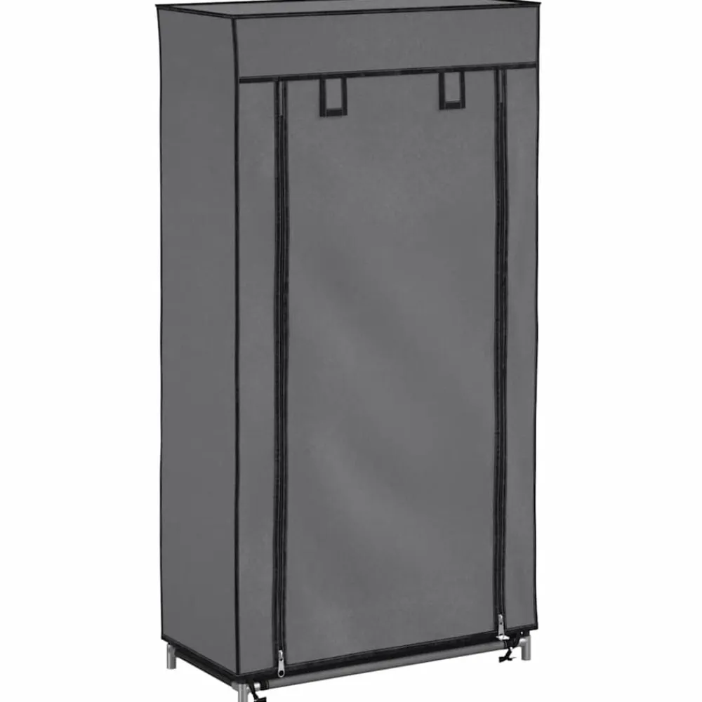 vidaXL Productos Del Hogar-Zapatero con funda de tela 58x28x106 cm
