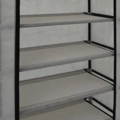 vidaXL Productos Del Hogar-Zapatero con funda de tela 58x28x106 cm