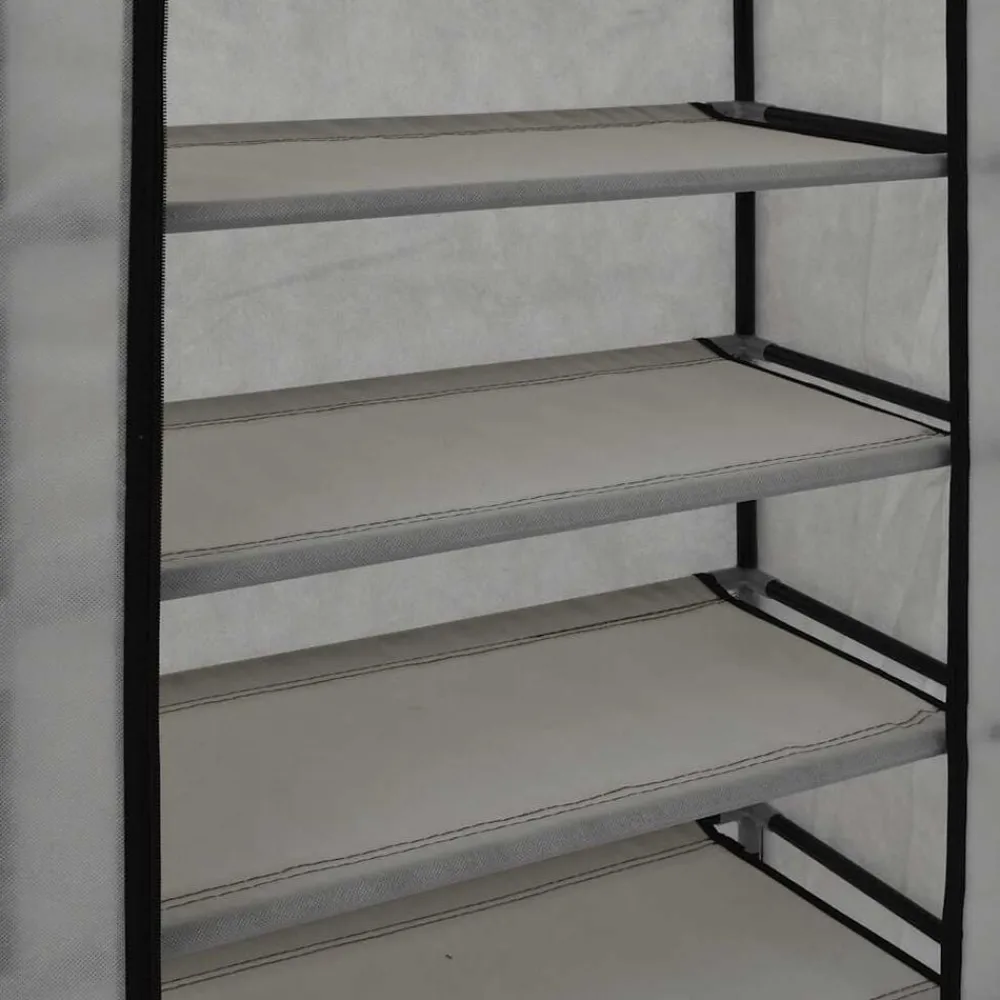 vidaXL Productos Del Hogar-Zapatero con funda de tela 58x28x106 cm