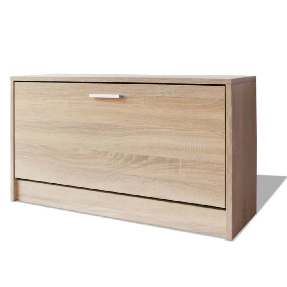 vidaXL Zapatero de color 80x24x45 cm Roble Clearance