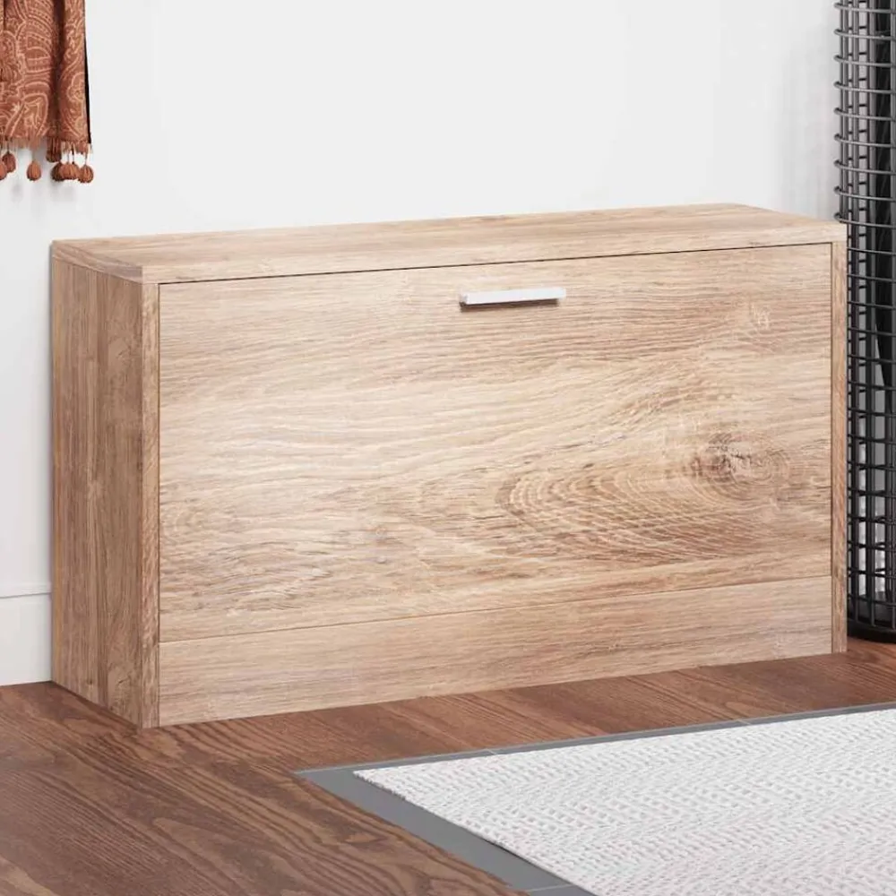 vidaXL Zapatero de color 80x24x45 cm Roble Clearance