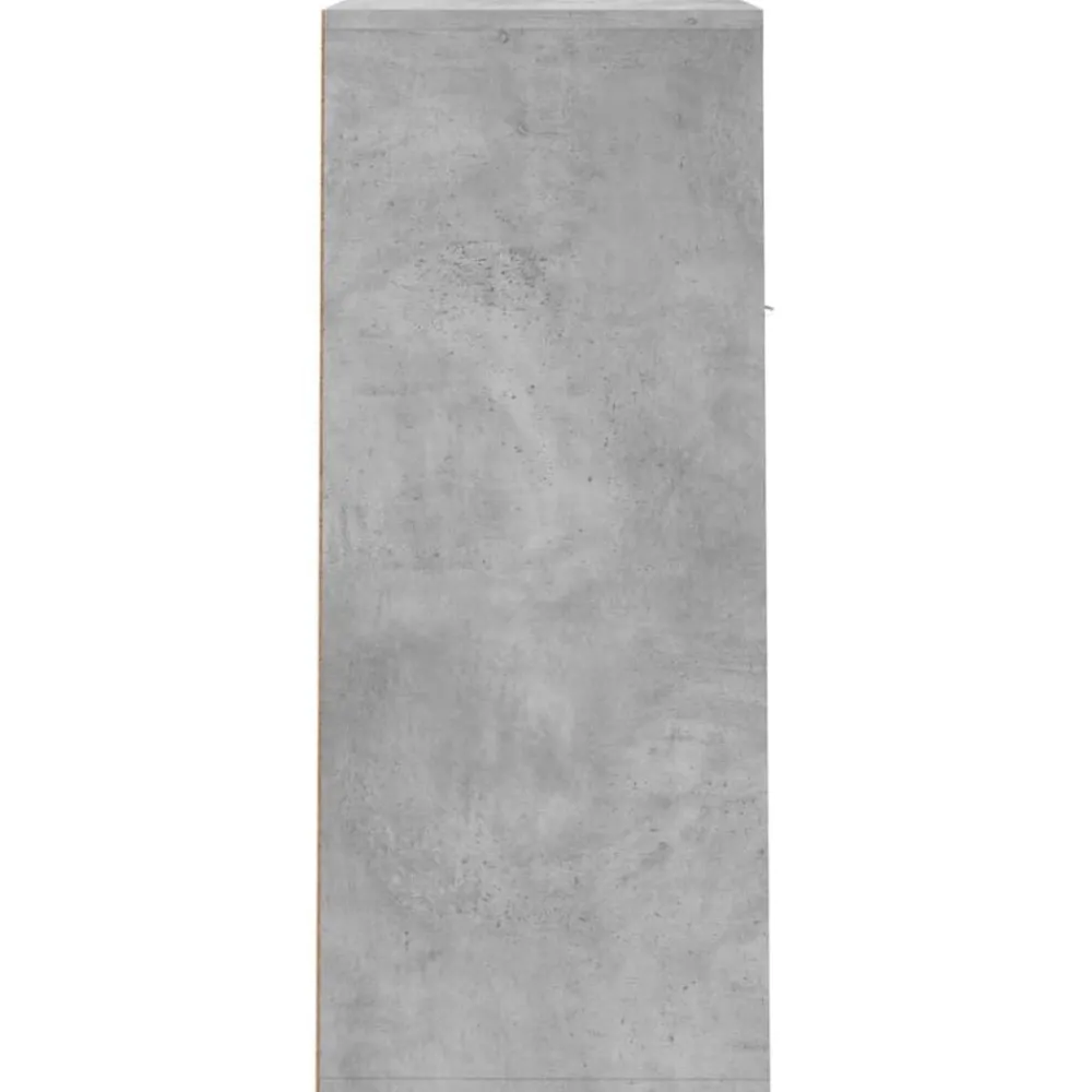 vidaXL Zapatero de contrachapada gris hormigón 60x35x84 cm Gris hormigón Best