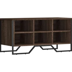 vidaXL Zapatero de madera de ingeniería marrón roble 90x38x45,5 cm Marr&oacute;n roble Outlet