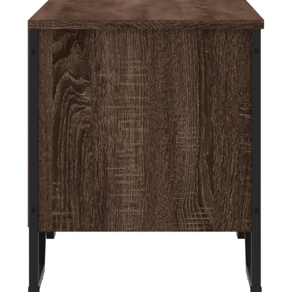 vidaXL Zapatero de madera de ingeniería marrón roble 90x38x45,5 cm Marrón roble Outlet