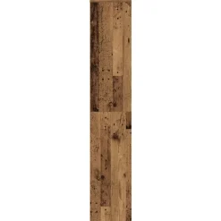 vidaXL Zapatero de madera ingeniería 54x34x183cm Madera antigua New