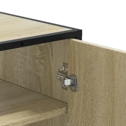 vidaXL Productos Del Hogar-Zapatero de madera y metal 75x38x97,5 cm
