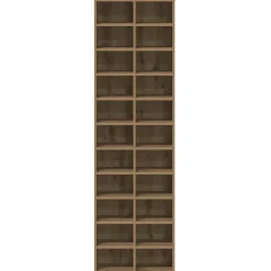 vidaXL Productos Del Hogar-Zapatero de madera contrachapada roble artisian 54x34x183 cm